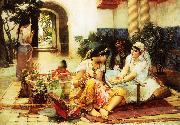 Frederick Arthur Bridgman, In a Village El Biar Algeria